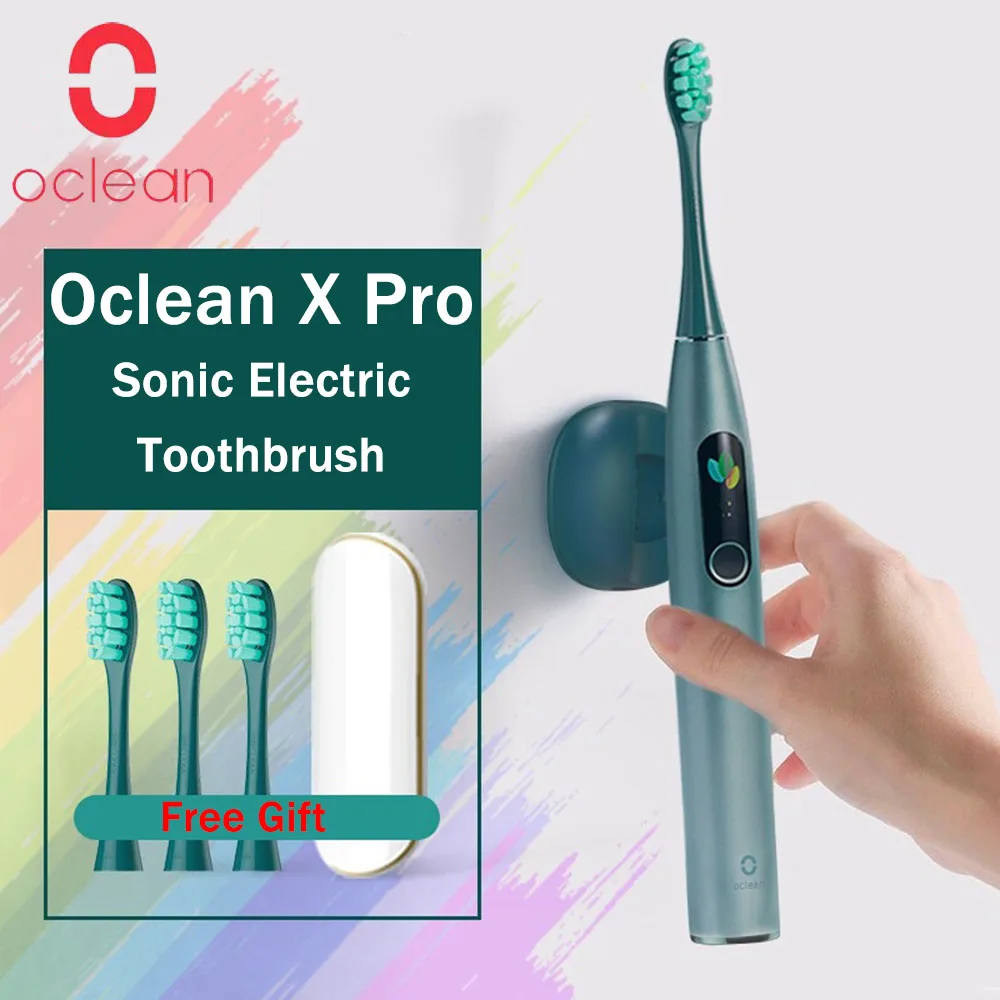 2020 New Oclean X Pro Sonic Toothbrush with Touch Screen IPX7 Waterproof 3 Brushing Modes Tooth Brush For Adult Fast Charging
2020 New Oclean X Pro Sonic Toothbrush with Touch Screen IPX7 Waterproof 3 Brushing Modes Tooth Brush For Adult Fast Charging