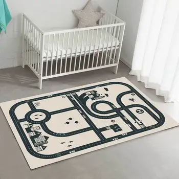 Modern Kids Play Tent Area Rugs City Traffic Scene Printed Bedroom Bedside Non-Slip Floor Mat Educational Toys Children Carpets
Modern Kids Play Tent Area Rugs City Traffic Scene Printed Bedroom Bedside Non-Slip Floor Mat Educational Toys Children Carpets