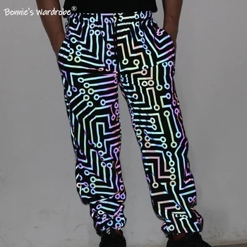 2020 New Hot Sellings Trousers Circuit pattern Print Color Reflective Pants For Men/Women The Same Large Size Hip-hop Long Pants
2020 New Hot Sellings Trousers Circuit pattern Print Color Reflective Pants For Men/Women The Same Large Size Hip-hop Long Pants