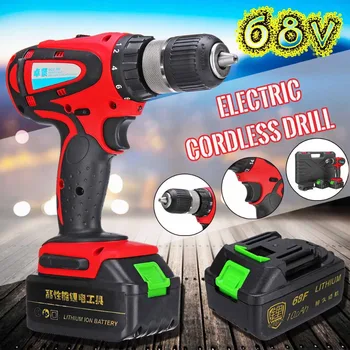 68V Electric Screwdriver Cordless Drill Wireless Power Driver 2-Speed perforator cordless screwdriver hammer drill Power Tool
68V Electric Screwdriver Cordless Drill Wireless Power Driver 2-Speed perforator cordless screwdriver hammer drill Power Tool