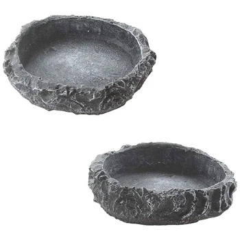 2 Pack Reptile Water Dish Food Bowl Rock Worm Feeder for Leopard Gecko Lizard Spider Scorpion Chameleon
2 Pack Reptile Water Dish Food Bowl Rock Worm Feeder for Leopard Gecko Lizard Spider Scorpion Chameleon