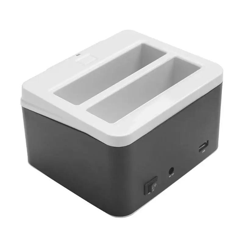 USB3.0 to SATA Dual Bay External Hard Drive Docking Station 12V 3A 5Gbps/480Mbps USB3.0 to SATA Hard Disk Dock for HDD with M2
USB3.0 to SATA Dual Bay External Hard Drive Docking Station 12V 3A 5Gbps/480Mbps USB3.0 to SATA Hard Disk Dock for HDD with M2