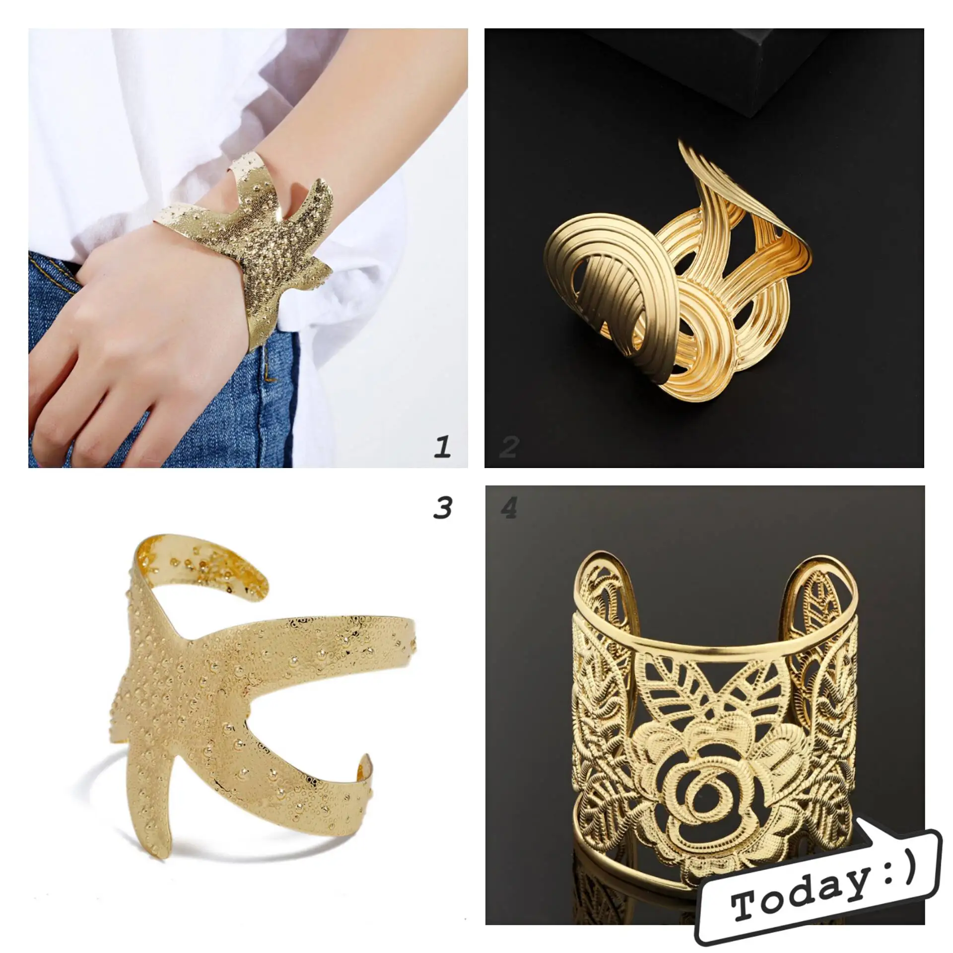 Bohemian Wide Metal Gold More Style Cuff Bracelets for Women 2019 Temperament Bold Atmosphere Bangles Birthday Present Holiday
Bohemian Wide Metal Gold More Style Cuff Bracelets for Women 2019 Temperament Bold Atmosphere Bangles Birthday Present Holiday