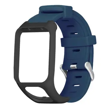 Soft Soft Anti-Scratch Silicone Wrist Band Watch Strap Replacement for TOMTOM Runner3/TOMTOM Adventurer/Golfer 2/Spark 3 Cardio