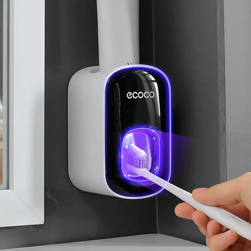 2 color automatic toothpaste dispenser wall mounted toothbrush holder tool bathroom accessories set extrusion distributor
2 color automatic toothpaste dispenser wall mounted toothbrush holder tool bathroom accessories set extrusion distributor