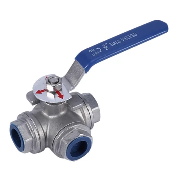 1Pcs DN15 Female 3 Way T-Type 304 Stainless Steel Ball Valve Promotion 
1Pcs DN15 Female 3 Way T-Type 304 Stainless Steel Ball Valve Promotion