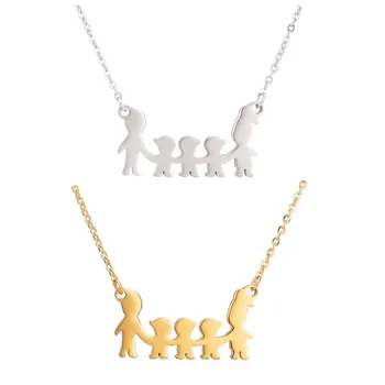 Fashion Family Three Boys Stainless Steel Chain Necklaces Mama Necklace Pendants For Women Men Kids Choker New Jewelry Gift
Fashion Family Three Boys Stainless Steel Chain Necklaces Mama Necklace Pendants For Women Men Kids Choker New Jewelry Gift