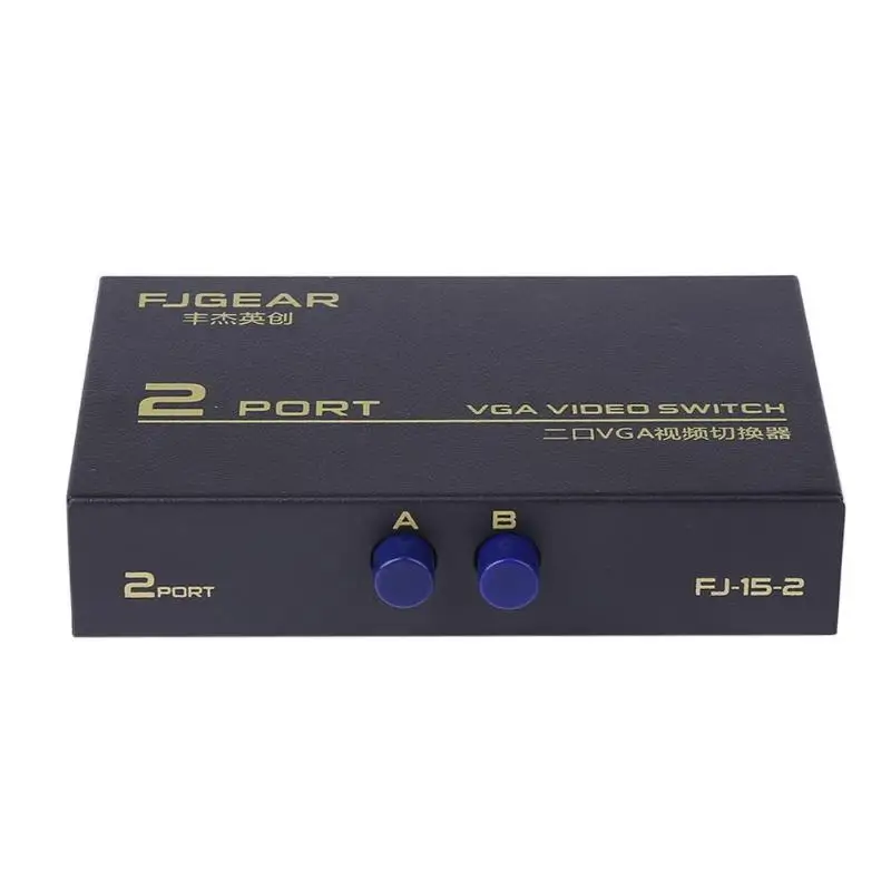 130MHz 1 to 2 Monitor Switch VGA Video Splitter Converter Adapter Box
130MHz 1 to 2 Monitor Switch VGA Video Splitter Converter Adapter Box