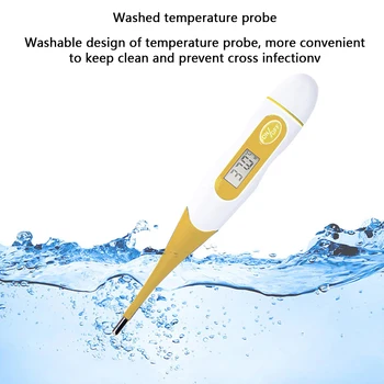 Infant Baby Child LCD Soft Head Electronic Thermometer Thermometer Fast Measurement With Memory Function
Infant Baby Child LCD Soft Head Electronic Thermometer Thermometer Fast Measurement With Memory Function