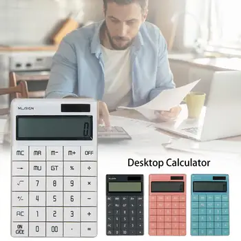 12-bit Calculator Widescreen Dual Power Flat Button Simple Design Office Calculator Basic Calculator Desktop Calculator
12-bit Calculator Widescreen Dual Power Flat Button Simple Design Office Calculator Basic Calculator Desktop Calculator