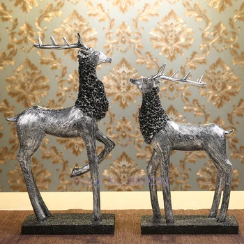 Creative Resin Golden deer Simulation animal Couples Two-piece Crafts Decoration Home accessories living room figurines 
Creative Resin Golden deer Simulation animal Couples Two-piece Crafts Decoration Home accessories living room figurines