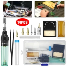 14pcs Soldering Iron Kit Adjustable Temperature Electric Soldering Iron Welding Solder Rework Station Heat Pencil Repair Tools
14pcs Soldering Iron Kit Adjustable Temperature Electric Soldering Iron Welding Solder Rework Station Heat Pencil Repair Tools