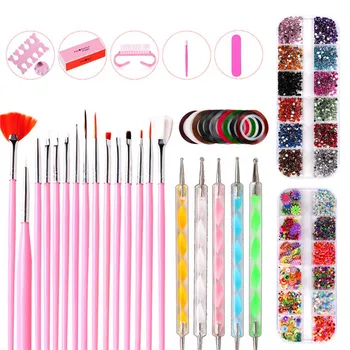 Acrylic Nail Art Kit Nails Professional Sticker Painting Brushes Pen Pencil Decorations for Manicure Design Set Supplies Tools
Acrylic Nail Art Kit Nails Professional Sticker Painting Brushes Pen Pencil Decorations for Manicure Design Set Supplies Tools