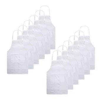 Bib Aprons for Restaurant- Unisex Apron Bulk with 2 Roomy Pockets Machine Washable for Kitchen Crafting BBQ White 12Pcs
Bib Aprons for Restaurant- Unisex Apron Bulk with 2 Roomy Pockets Machine Washable for Kitchen Crafting BBQ White 12Pcs