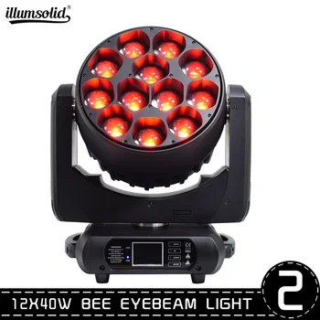 Bee Eye led moving head zoom function RGBW 4IN1 12x40W Beam effect light for Stage dj party lighting 2pcs/lot
Bee Eye led moving head zoom function RGBW 4IN1 12x40W Beam effect light for Stage dj party lighting 2pcs/lot