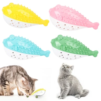 Cat Fish Shape Toothbrush Chewing Toy Refillable Catnip Simulation Fish Teeth Cleaning Chew
Cat Fish Shape Toothbrush Chewing Toy Refillable Catnip Simulation Fish Teeth Cleaning Chew
