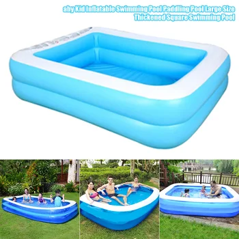 High Quality Baby Kid Inflatable Swimming Pool Paddling Pool Large Size Thickened Square Swimming Pool For baby
High Quality Baby Kid Inflatable Swimming Pool Paddling Pool Large Size Thickened Square Swimming Pool For baby