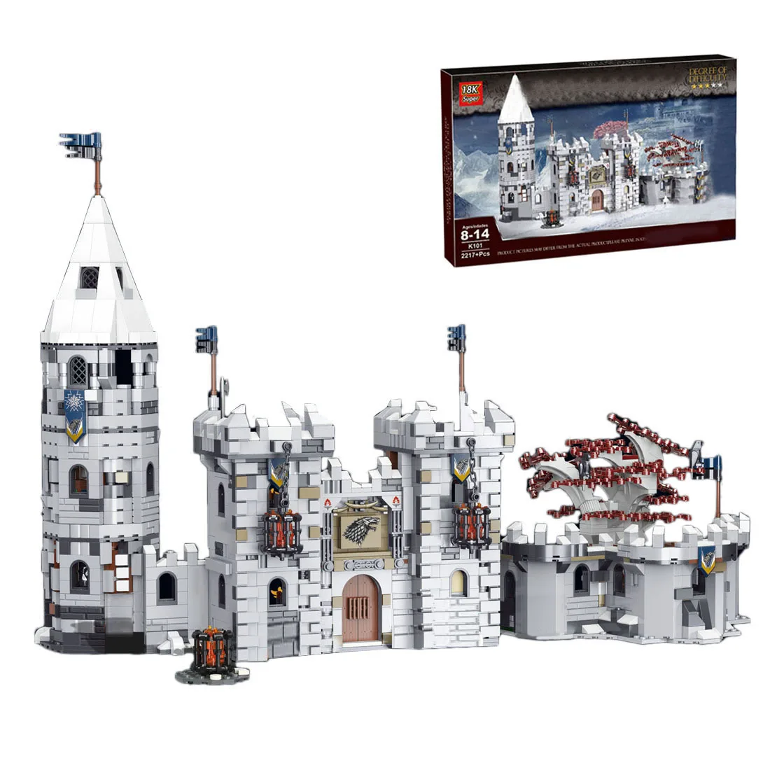 2217Pcs MOC Western Fairy Tales Architecture DIY Small Particle Assembly Building Block Stem Educational Toy Gift For Christmas
2217Pcs MOC Western Fairy Tales Architecture DIY Small Particle Assembly Building Block Stem Educational Toy Gift For Christmas