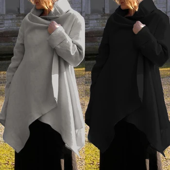 ZANZEA Fashion Women Trutleneck Long Sleeve Coats Autumn Solid Open Front Cardigan Asymmetrical Hem Jackets Casual Thin Outwear
ZANZEA Fashion Women Trutleneck Long Sleeve Coats Autumn Solid Open Front Cardigan Asymmetrical Hem Jackets Casual Thin Outwear