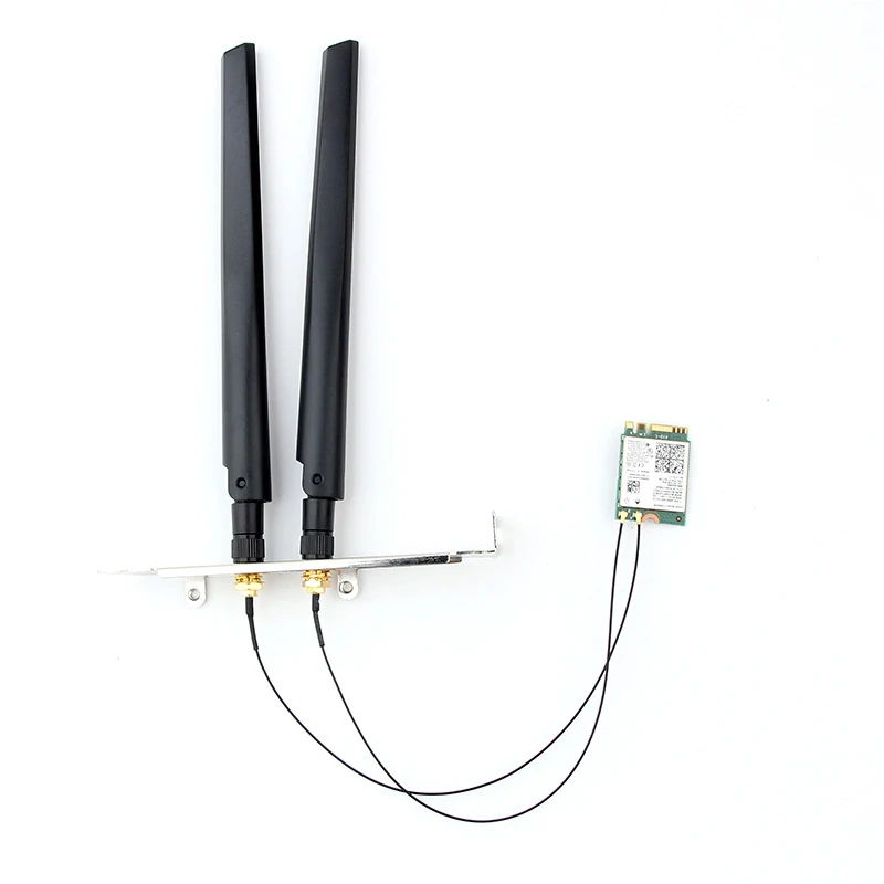 Dual Dand Wireless Wifi Desktop Kit Pigtail Cable Antenna for NGFF M.2 Intel AX200 9260 8265 7265 WiFi Wireless Card
Dual Dand Wireless Wifi Desktop Kit Pigtail Cable Antenna for NGFF M.2 Intel AX200 9260 8265 7265 WiFi Wireless Card