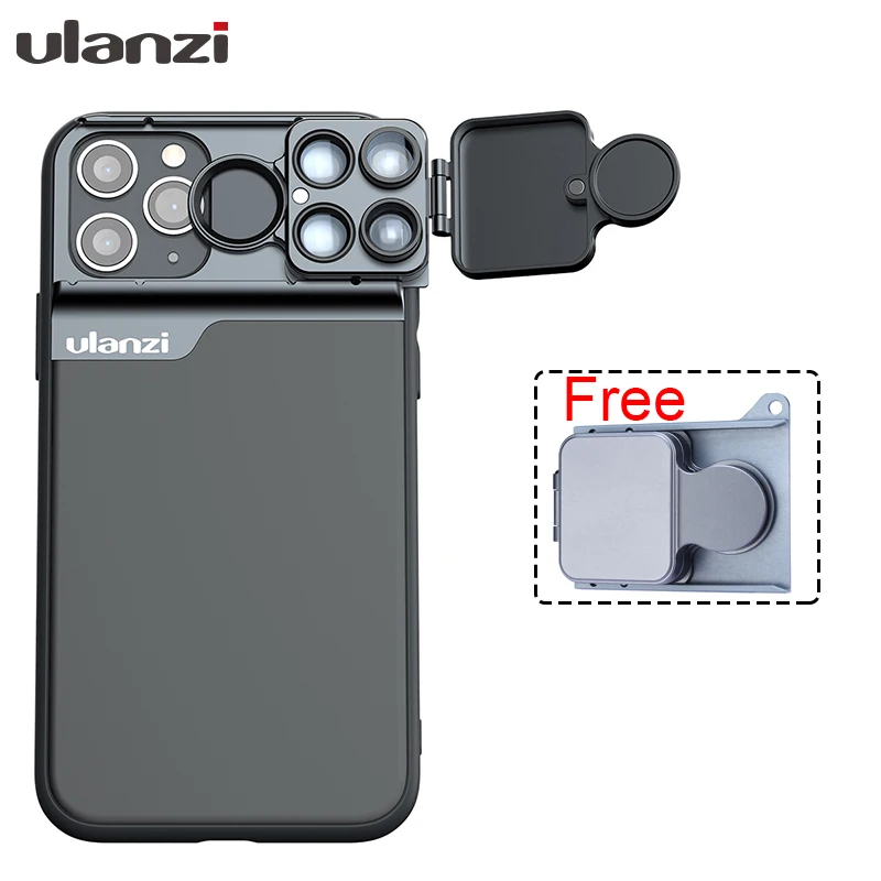 Ulanzi U-lens 5 in 1 Phone Lens Kit 20X Super Macro Lens CPL Fisheye Telephoto Lens for iPhone 11/11 Pro/11 Pro Max Phone Case
Ulanzi U-lens 5 in 1 Phone Lens Kit 20X Super Macro Lens CPL Fisheye Telephoto Lens for iPhone 11/11 Pro/11 Pro Max Phone Case