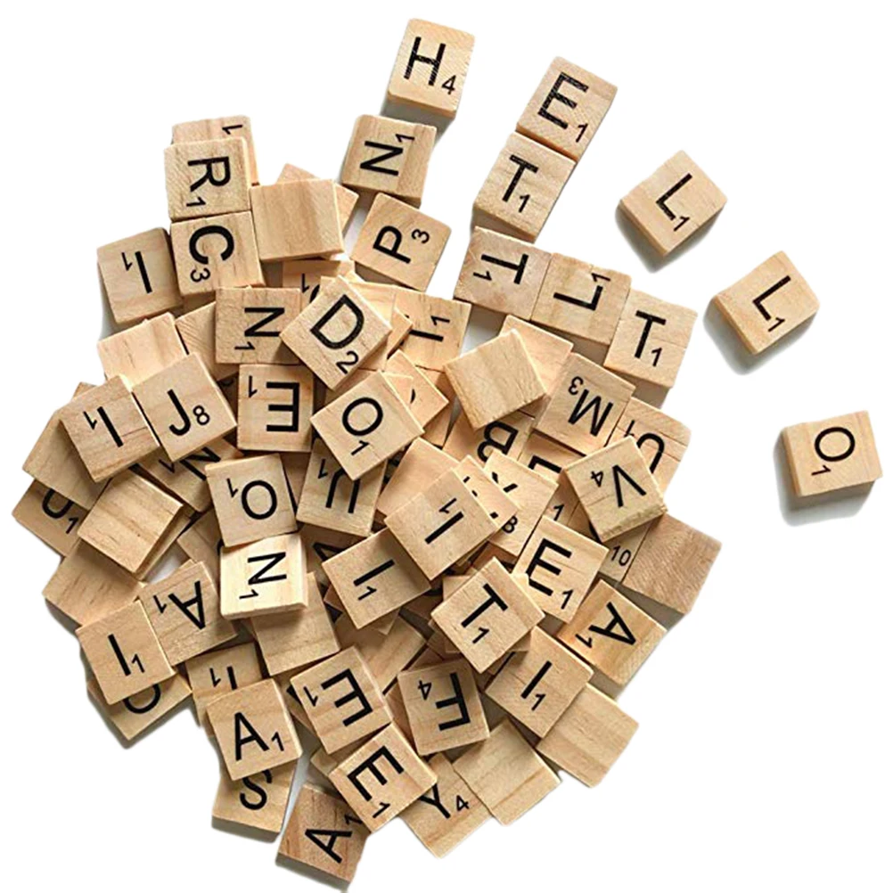 Educational Baby Toys 100Pcs Wooden English Letter Set Word Scrapbooking Scrabble Number Alphabet Tile Letter Blocks
Educational Baby Toys 100Pcs Wooden English Letter Set Word Scrapbooking Scrabble Number Alphabet Tile Letter Blocks