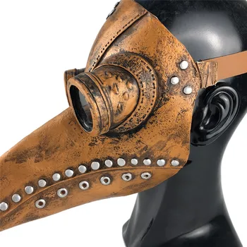2020 Halloween Middle Ages Steam Beak Doctor Plague Retro Mask with Black,Copper Nail Halloween Festive Party Cosplay Supplies 
2020 Halloween Middle Ages Steam Beak Doctor Plague Retro Mask with Black,Copper Nail Halloween Festive Party Cosplay Supplies