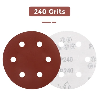 25pcs 150mm 240 Grit 6/8 Holes Sanding Discs Abrasive Sandpaper Sheet Round Polishied Sanding Paper for Wood Metal Polishing
25pcs 150mm 240 Grit 6/8 Holes Sanding Discs Abrasive Sandpaper Sheet Round Polishied Sanding Paper for Wood Metal Polishing