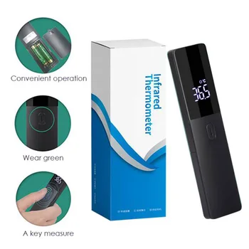 BLACK Unique 0.5 SECONDS Body Object Infrared IR Forehead Thermometer Non-Contact LED Digital Temperature Measuring Device
BLACK Unique 0.5 SECONDS Body Object Infrared IR Forehead Thermometer Non-Contact LED Digital Temperature Measuring Device