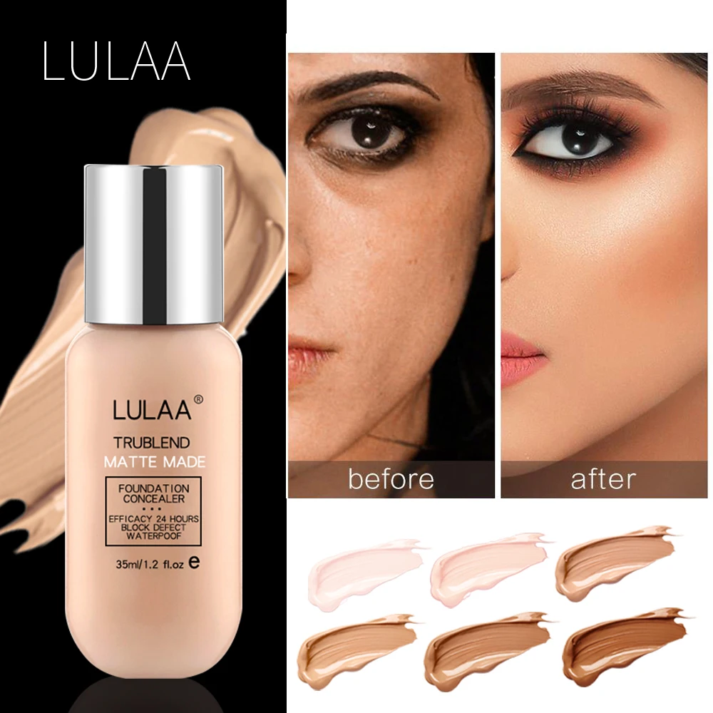 ZK20 Concealer Liquid Foundation Waterproof Oil Control Matte Liquid Foundation Brighten Skin Tone Lsolation Cream Base Makeup
ZK20 Concealer Liquid Foundation Waterproof Oil Control Matte Liquid Foundation Brighten Skin Tone Lsolation Cream Base Makeup