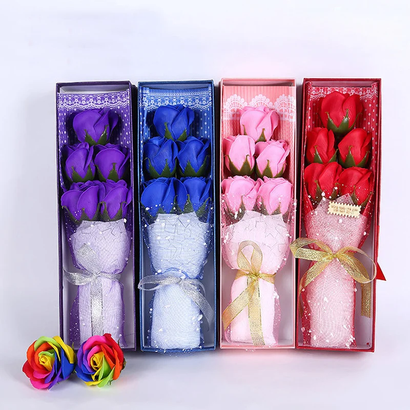 Rectangular Gift Box 3 Soap Flower Gift Box Bouquet Box Flower Box Valentine's Day Christmas Wedding Party Gift Boxes Bags
Rectangular Gift Box 3 Soap Flower Gift Box Bouquet Box Flower Box Valentine's Day Christmas Wedding Party Gift Boxes Bags