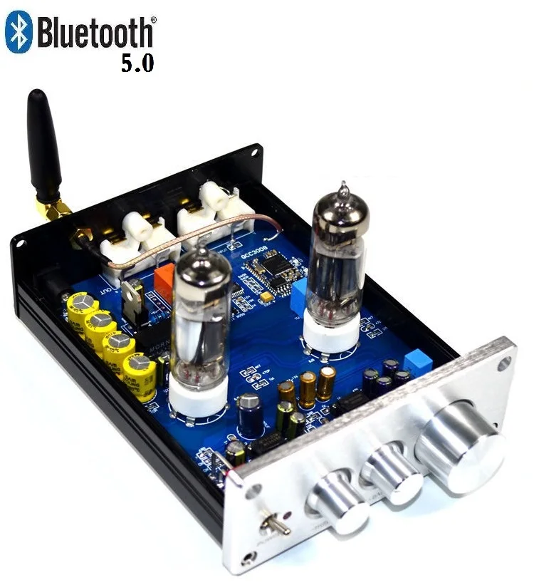 6J5 tubic tone preamp Bluetooth 4 2 5 0 APTX автомобильный трубный усилитель буфер 6J1 Hi Fi DAC аудио