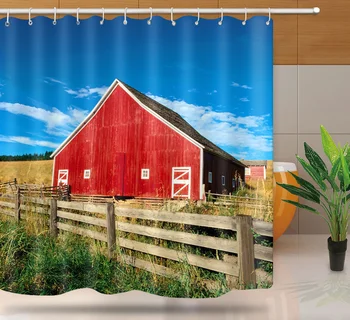 MTMETY Shower Curtain Cloth Farmhouse Red house Farm Animals Snow landscape Bathtub Screen Curtain For Bathroom Waterproof Decor
MTMETY Shower Curtain Cloth Farmhouse Red house Farm Animals Snow landscape Bathtub Screen Curtain For Bathroom Waterproof Decor