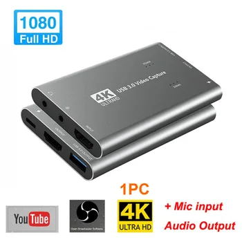Grabber 4K 1080P 60Hz Broadcast Video Card Plug And Play Computer Loop Out Live Streaming Recorder Portable USB 3.0 Hdmi
Grabber 4K 1080P 60Hz Broadcast Video Card Plug And Play Computer Loop Out Live Streaming Recorder Portable USB 3.0 Hdmi