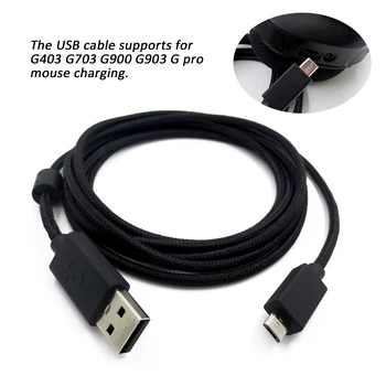 Charging Cable Line Durable 2m Portable Transfer USB Black Practical Mouse Charger Long Data Cable For Logitech G403 G703 G900
Charging Cable Line Durable 2m Portable Transfer USB Black Practical Mouse Charger Long Data Cable For Logitech G403 G703 G900