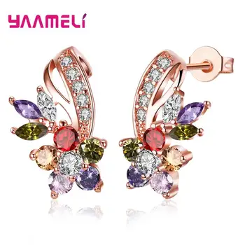 Real 925 Sterling Silver Femmee Earrings Charming Elegant Top Quality Colorful Crystal Leaf Shape Hoop Earrings Wedding Birthday
Real 925 Sterling Silver Femmee Earrings Charming Elegant Top Quality Colorful Crystal Leaf Shape Hoop Earrings Wedding Birthday
