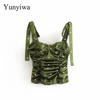 2020 Women's New Watermark Green Dot Pleated Lace Up Top Womens Blouse Sexy Party Shirts Tops Clothing Blusas Mujer De Moda
2020 Women's New Watermark Green Dot Pleated Lace Up Top Womens Blouse Sexy Party Shirts Tops Clothing Blusas Mujer De Moda