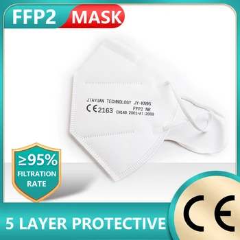 FFP2 Face Mask 60PCS CE Mask 5 Layers Protective Mask Filter Mouth Mask For Virus Protection Antibacterial Adult Masks
FFP2 Face Mask 60PCS CE Mask 5 Layers Protective Mask Filter Mouth Mask For Virus Protection Antibacterial Adult Masks