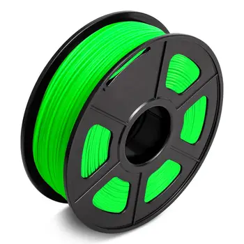 

3D Printing PLA Filament 1kg Green 1.75mm with Spool 0.02mm Tolerance No Bubble Harmless Material for FDM 3D Printer and Pen