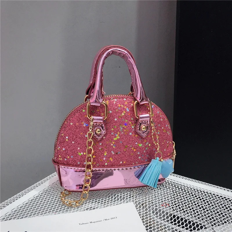 New Style Sequin Mini Shell Bag Korean-style Children Small Bag GIRL'S Princess-Style Hand Messenger Bag
New Style Sequin Mini Shell Bag Korean-style Children Small Bag GIRL'S Princess-Style Hand Messenger Bag