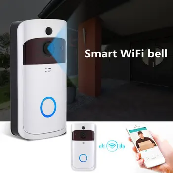 Wireless Low Power Consumption Visual Doorbell Wifi Enabled Weather Resistant Ring Smart IP Video Intercom Door Bell Smart Alarm
Wireless Low Power Consumption Visual Doorbell Wifi Enabled Weather Resistant Ring Smart IP Video Intercom Door Bell Smart Alarm