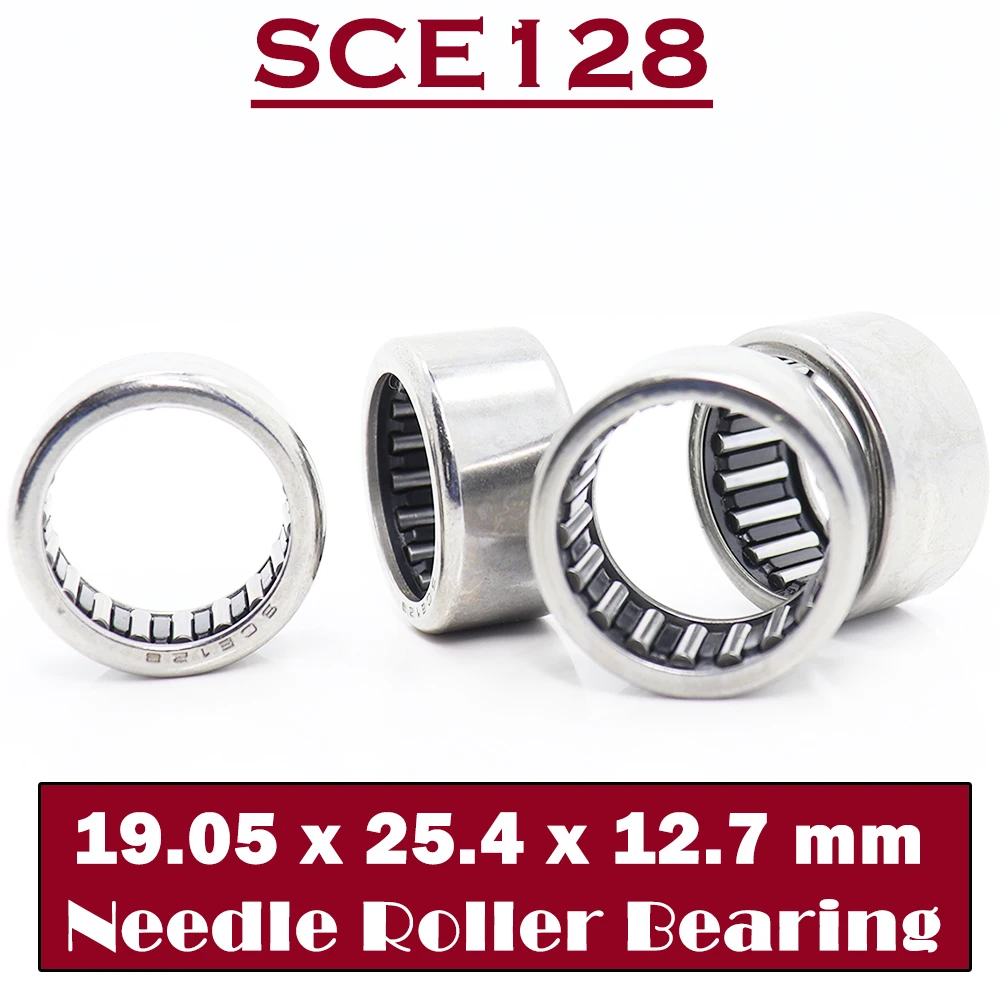 

SCE128 Bearing 19.05*25.4*12.7 mm ( 5 PCS ) Drawn Cup needle Roller Bearings B128 BA128Z SCE 128 Bearing