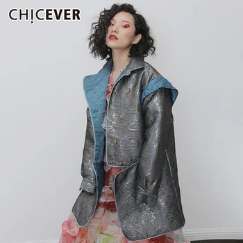 CHICEVER Patchwork Print Hit Color Wome's Parkas Lapel Collar Lantern Sleeve Large Size Casual Long Cotton Coats Female 2020 New
CHICEVER Patchwork Print Hit Color Wome's Parkas Lapel Collar Lantern Sleeve Large Size Casual Long Cotton Coats Female 2020 New