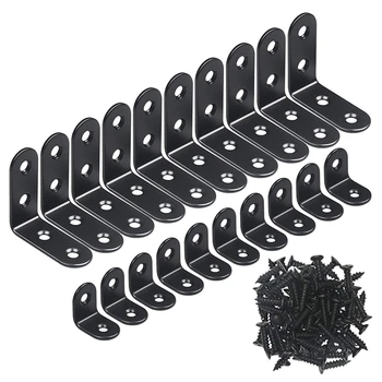 20 pcs Black L Brackets 90 Degree Angle Stainless Steel Joint Bracket Fastener for Wood Chair Bookshelf Board Window Furniture C
20 pcs Black L Brackets 90 Degree Angle Stainless Steel Joint Bracket Fastener for Wood Chair Bookshelf Board Window Furniture C