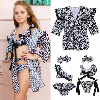 Kids Baby Girls Swimwear Leopard Print Bikini Swimwear Tops +Short Headband Beachwear Two-pieces New LW 1224
Kids Baby Girls Swimwear Leopard Print Bikini Swimwear Tops +Short Headband Beachwear Two-pieces New LW 1224