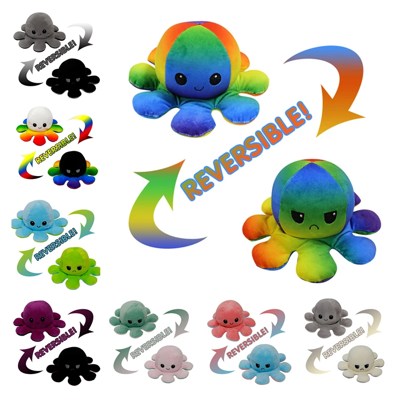 Reversible Octopus plush Stuffed Doll Soft Simulation octopus Reversible Toy Color Chapter Plush Doll Filled Plush Child Toy
Reversible Octopus plush Stuffed Doll Soft Simulation octopus Reversible Toy Color Chapter Plush Doll Filled Plush Child Toy