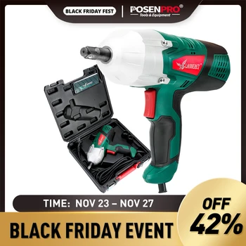 LANNERET 450W Electric Wrench Corded 1/2" Impact Wrench Gun Max Torque,Two-Direction Rocker Switch Double-sided Sockets
LANNERET 450W Electric Wrench Corded 1/2" Impact Wrench Gun Max Torque,Two-Direction Rocker Switch Double-sided Sockets