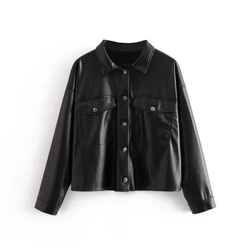 Woman 2019 Cool Classic Jacket Regular Solid Black Motorcycle Biker Autumn Winter Office Ladies Casual Synthetic Lapel Fashion J
Woman 2019 Cool Classic Jacket Regular Solid Black Motorcycle Biker Autumn Winter Office Ladies Casual Synthetic Lapel Fashion J