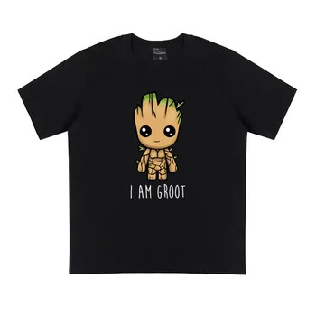 TOPESKO Super Hero T Shirt I AM Groot Pure Cotton Tees Tops High Quality Short Sleeves Clothes
TOPESKO Super Hero T Shirt I AM Groot Pure Cotton Tees Tops High Quality Short Sleeves Clothes