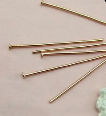 

30mm 200pcs gold Mixed Metal Color Eye Head Pin Needles Beads Supplies for Jewelry Making Accessories Earring Findings Diy dsf3s